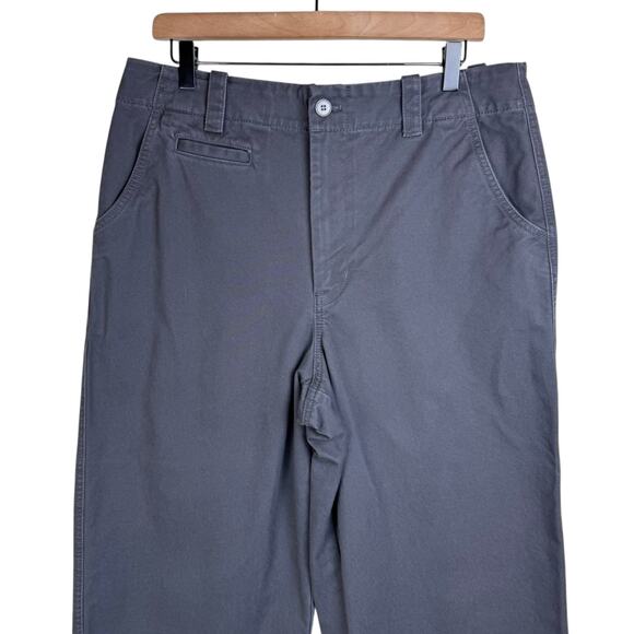 Madewell The Relaxed Chino Coal Gray Canvas Low Rise Barrel Pants Jeans - Picture 7 of 13